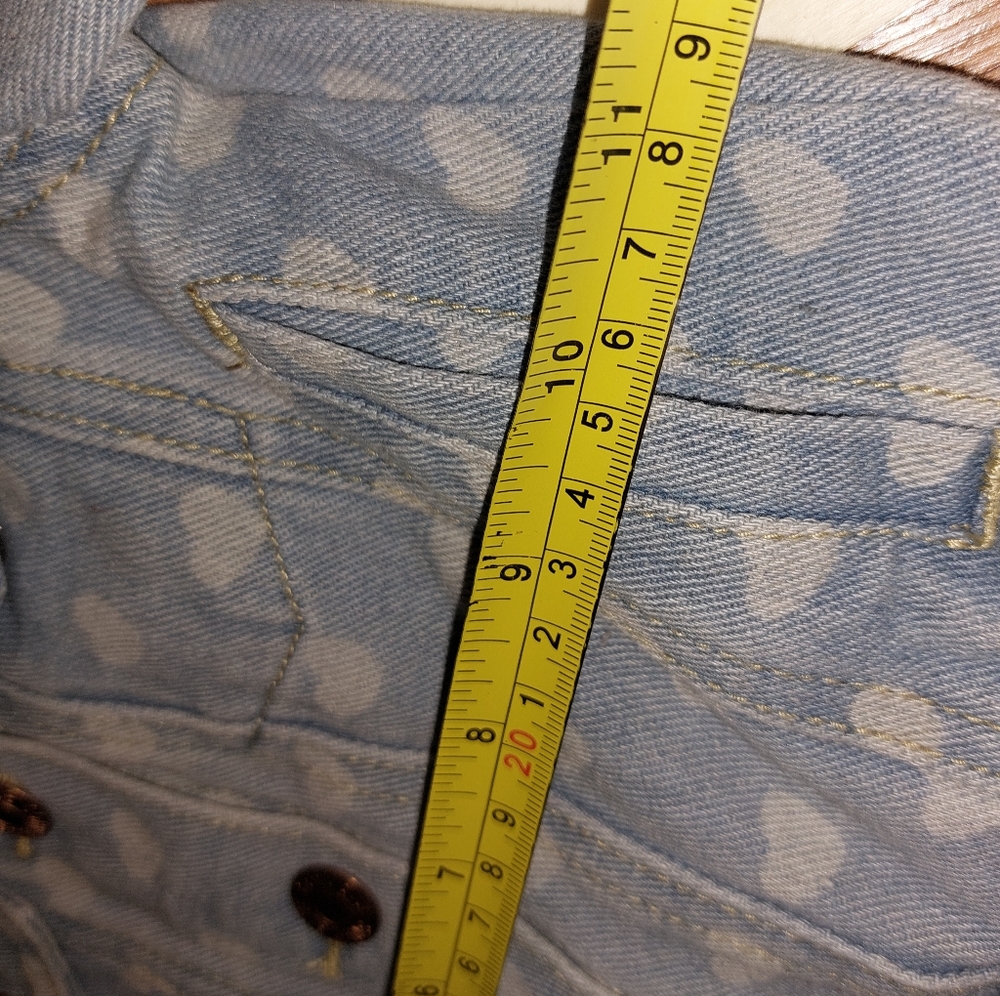 Heart Patterned Jean Jacket 🩵 - Picture 3 of 4